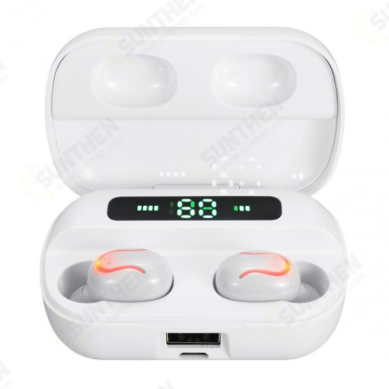 Mini Portable TWS bluetooth 5.0 Earphone Wireless Earbuds Stereo Bilateral Call Headphone for iPhone Huawei