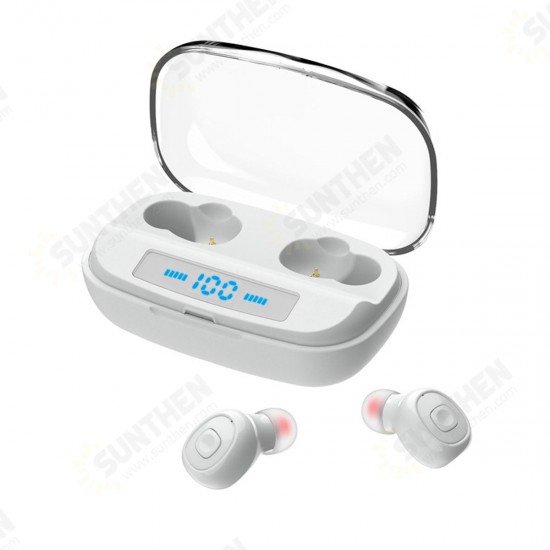 Mini TWS Dual bluetooth Wireless Stereo Earphone In-ear Headset LED Display with Charging Box