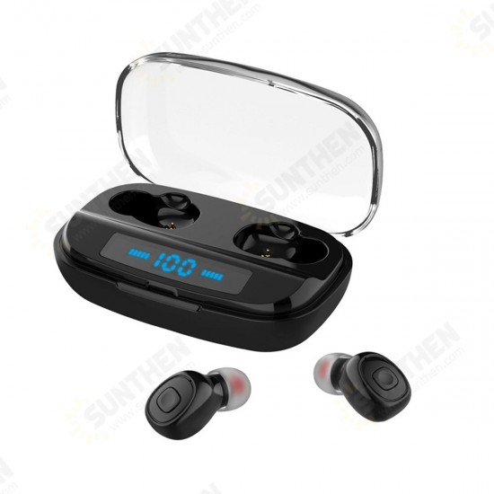 Mini TWS Dual bluetooth Wireless Stereo Earphone In-ear Headset LED Display with Charging Box