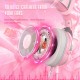 X11 Wired Headset Stereo Gaming Headphone Cat Ear Cute RGB Luminous 3.5mm Wired Adjustable Over-Ear Headphone with Mic