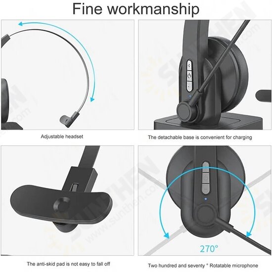 OY631 Single Ear Headset bluetooth Headphone Noise Cancelling Head-mounted Headphone with Microphone for Cell Phones PC Tablet OY631 Single Ear Headset bluetooth Headphone Noise Cancelling Head-mounted Headphone with Microphone for Cell Phones PC Tablet