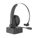 OY631 Single Ear Headset bluetooth Headphone Noise Cancelling Head-mounted Headphone with Microphone for Cell Phones PC Tablet