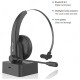 OY631 Single Ear Headset bluetooth Headphone Noise Cancelling Head-mounted Headphone with Microphone for Cell Phones PC Tablet