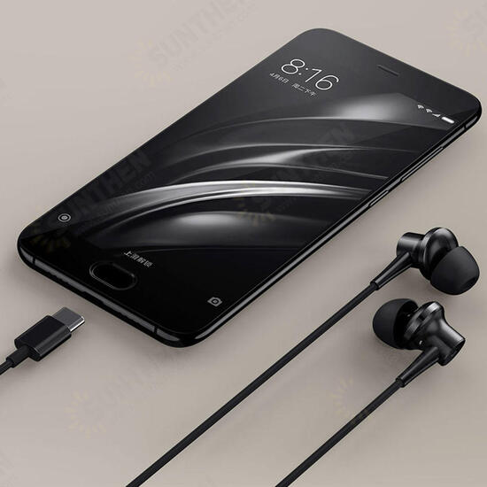 Active Noise Cancelling Earphone USB Type-C Balanced Armature Dynamic Driver Headphone With Mic