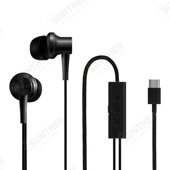 Active Noise Cancelling Earphone USB Type-C Balanced Armature Dynamic Driver Headphone With Mic