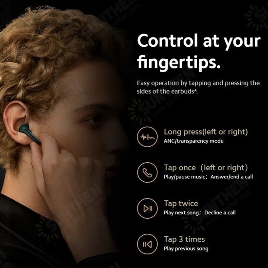 True Wireless 3 Pro M2103E1 Earphone TWS bluetooth 5.2 Headsets 40dB ANC Noise Reduction HiFi Headphones with Microphone True Wireless 3 Pro M2103E1 Earphone TWS bluetooth 5.2 Headsets 40dB ANC Noise Reduction HiFi Headphones with Microphone