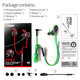 RX1 Gaming Earphones Noise Reduction Headset Detachable HD Long Mic Headphone Deep Bass Stereo Surround Earbuds