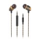 X50M Earphone 3.5mm Wired Control Magnetic Adsorption Stereo Sports Headphone with Mic