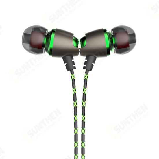 X50M Earphone 3.5mm Wired Control Magnetic Adsorption Stereo Sports Headphone with Mic