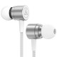 PTM D1 Stereo Bass Sport Earphone Volume Control Metal In-ear Headphone with Mic
