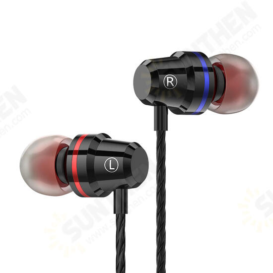 PTM M4 Mtal Bass In-Ear Earbuds Wired Control Type-C Earphone Headphones with Mic