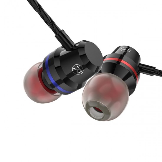 PTM M4 Mtal Bass In-Ear Earbuds Wired Control Type-C Earphone Headphones with Mic