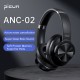 ANC-02 bluetooth 5.0 HiFi Deep Bass Headphones ANC Active Wireless Noise Cancelling Headset Foldable Design With Touch Control