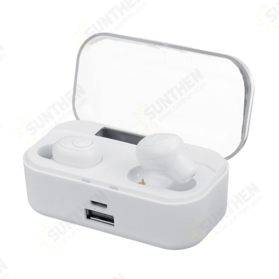 Portable TWS Wireless bluetooth 5.0 Earphone Noise Cancelling 3500mAh Power Bank Earbuds Headphone with Mic Portable TWS Wireless bluetooth 5.0 Earphone Noise Cancelling 3500mAh Power Bank Earbuds Headphone with Mic