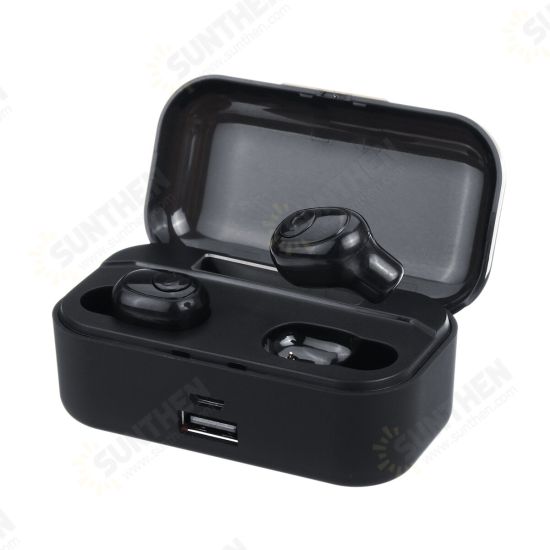 Portable TWS Wireless bluetooth 5.0 Earphone Noise Cancelling 3500mAh Power Bank Earbuds Headphone with Mic Portable TWS Wireless bluetooth 5.0 Earphone Noise Cancelling 3500mAh Power Bank Earbuds Headphone with Mic