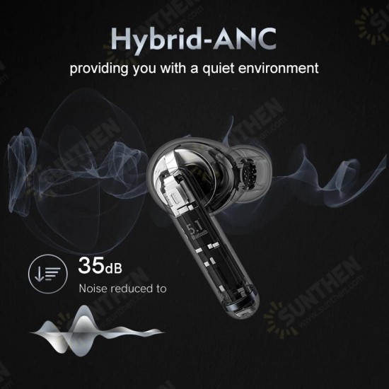 HT03 TWS bluetooth 5.1 Earphones ANC Noise Canceling HiFi Touch Control Gaming Headphones 10mm Driver Headset with Microphone HT03 TWS bluetooth 5.1 Earphones ANC Noise Canceling HiFi Touch Control Gaming Headphones 10mm Driver Headset with Microphone