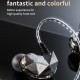 AK2 In-Ear Heavy Hifi Bass Stereo Music Wired Earphones Subwoofer Sport Earpiece With Microphone