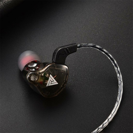 AK6 Copper Driver HiFi Sport Earphone Noise Cancelling Music In-ear Earbuds for IOS Android Phones