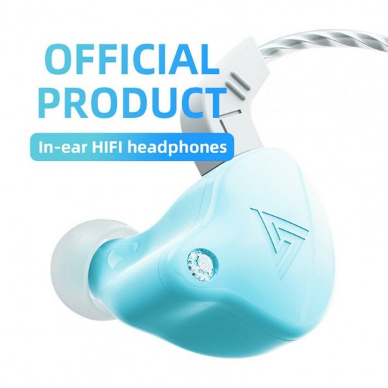 AK6-X 1.2m Wired Earphones In-ear HiFi Heavy Bass Line Control Headphone with Microphone