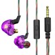 DMX Multi Colors Full-Transparent Dynamic In-Ear Earphones Monitor Metal Wired Earphone Noise Cancelling Sport Music Headphones with Detachable Cable