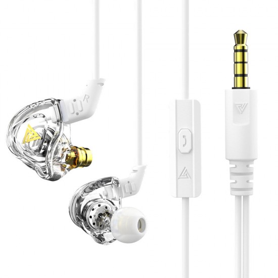 DMX Multi Colors Full-Transparent Dynamic In-Ear Earphones Monitor Metal Wired Earphone Noise Cancelling Sport Music Headphones with Detachable Cable
