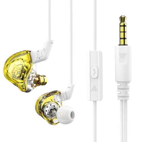 DMX Multi Colors Full-Transparent Dynamic In-Ear Earphones Monitor Metal Wired Earphone Noise Cancelling Sport Music Headphones with Detachable Cable