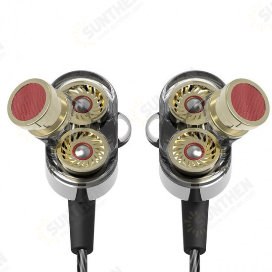 KD2 In Ear Hifi 3.5mm Jack Stereo Earphone Headset with Microphone Line Control