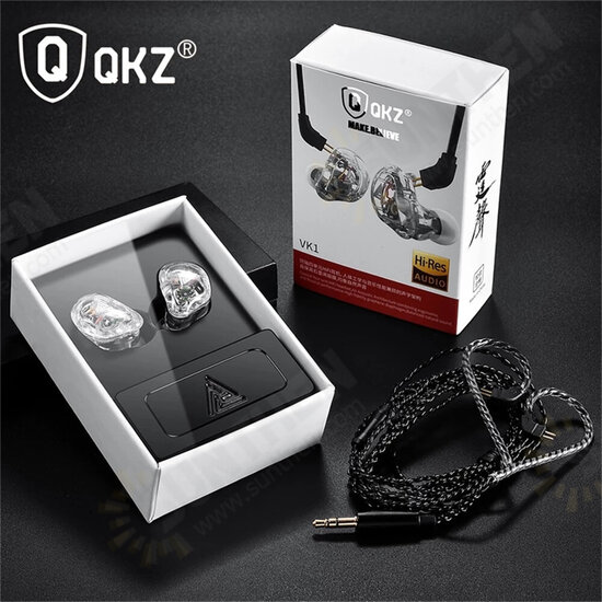 VK1 Wired Earphone HIFI Bass 11MM Dual Dynamic Earbuds 3.5MM In-Ear DJ Monito Running Sports Headset with HD Mic VK1 Wired Earphone HIFI Bass 11MM Dual Dynamic Earbuds 3.5MM In-Ear DJ Monito Running Sports Headset with HD Mic