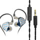 4BA+1DD Metal In-Ear Earphone Bass HiFi Headset Monitor Earbuds Noice Cancelling 3.5mm Wired Headphones with Mic