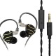 4BA+1DD Metal In-Ear Earphone Bass HiFi Headset Monitor Earbuds Noice Cancelling 3.5mm Wired Headphones with Mic