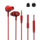 900F Earphone Dynamic Driver 3.5mm Wired Control Gaming Stereo Earbuds Headphone with Mic