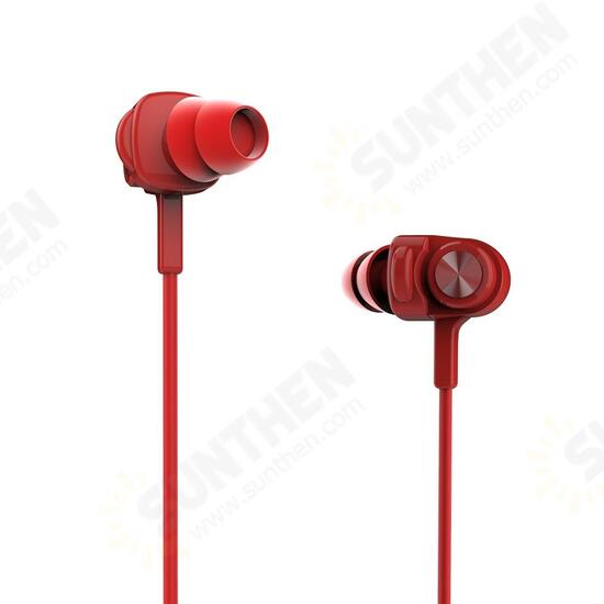 900F Earphone Dynamic Driver 3.5mm Wired Control Gaming Stereo Earbuds Headphone with Mic