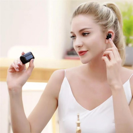 TWS-5 bluetooth 5.0 Stereo True Wireless Earbuds Touch Music Handsfree Earphone With HD Mic