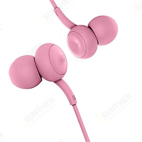 RM-510 3.5mm Wired Control Earbuds Earphone In-ear Stereo Light Headphone with Mic