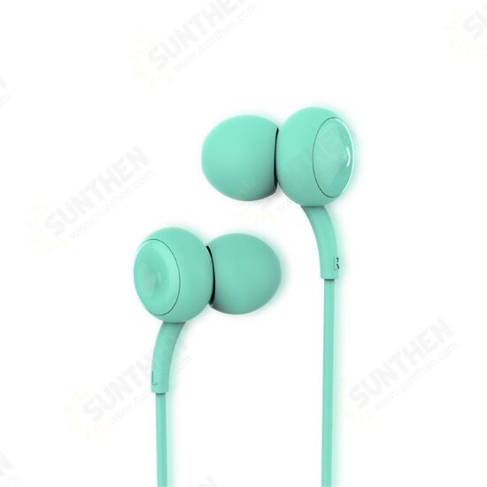 RM-510 3.5mm Wired Control Earbuds Earphone In-ear Stereo Light Headphone with Mic