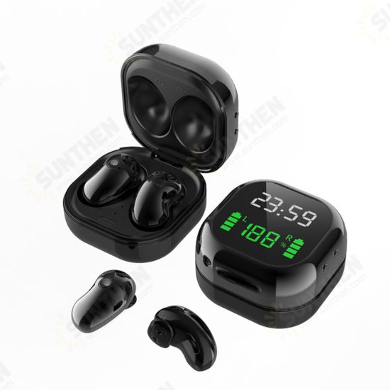 S6plus TWS bluetooth Earphone Wireless Earbuds LED Power Display Stereo Colorful Mini Portable Headphone with Mic
