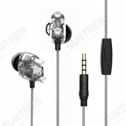 M7 HiFi Dual Dynamic Driver Graphene Earphone 3.5mm Wired Control In-ear Heavy Bass Stereo Earbuds Headphone with Mic M7 HiFi Dual Dynamic Driver Graphene Earphone 3.5mm Wired Control In-ear Heavy Bass Stereo Earbuds Headphone with Mic
