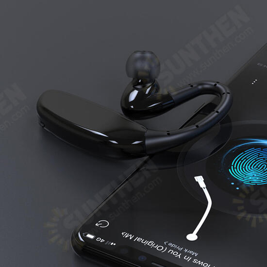 Single bluetooth 5.0 Dynamic Earphone Waterproof HiFi Large Capacity Hanging Headphone with Mic for Huawei Single bluetooth 5.0 Dynamic Earphone Waterproof HiFi Large Capacity Hanging Headphone with Mic for Huawei