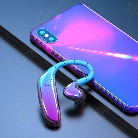 Single bluetooth 5.0 Dynamic Earphone Waterproof HiFi Large Capacity Hanging Headphone with Mic for Huawei Single bluetooth 5.0 Dynamic Earphone Waterproof HiFi Large Capacity Hanging Headphone with Mic for Huawei