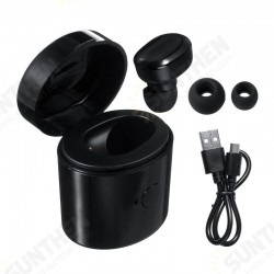 Single bluetooth Wireless 3D Stereo Earphone IPX6 Waterproof Sports Headphones with 300mAh Charging Box for Android ios Single bluetooth Wireless 3D Stereo Earphone IPX6 Waterproof Sports Headphones with 300mAh Charging Box for Android ios