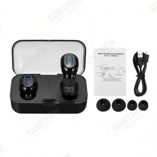 T18S TWS Wireless Earbuds bluetooth 5.0 Earphone Mini Portable Stereo Headphone with Mic for iPhone Huawei T18S TWS Wireless Earbuds bluetooth 5.0 Earphone Mini Portable Stereo Headphone with Mic for iPhone Huawei