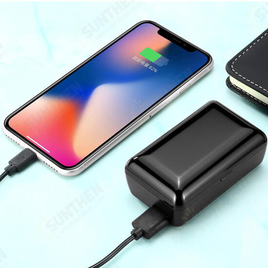 T8 TWS bluetooth 5.0 Earphone HiFi Stereo Wireless Earbuds 4000mAh Power Bank Headphone with Mic T8 TWS bluetooth 5.0 Earphone HiFi Stereo Wireless Earbuds 4000mAh Power Bank Headphone with Mic