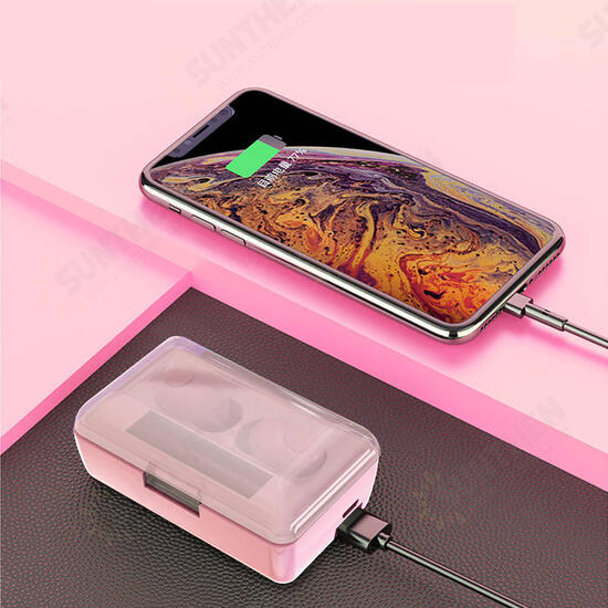 T8 TWS bluetooth 5.0 Earphone HiFi Stereo Wireless Earbuds 4000mAh Power Bank Headphone with Mic T8 TWS bluetooth 5.0 Earphone HiFi Stereo Wireless Earbuds 4000mAh Power Bank Headphone with Mic
