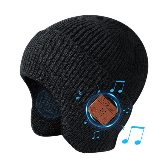 TR Ear-Covered bluetooth Music Hat Headset Binaural HIFI Stereo Headphone Ca Speaker with Mic