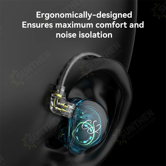 CS2 Heavy Bass Wired Earphones Sports Noise Cancelling Heavy Bass Earbuds Hifi Music Headset for Mobile Phone In-ear Earphones