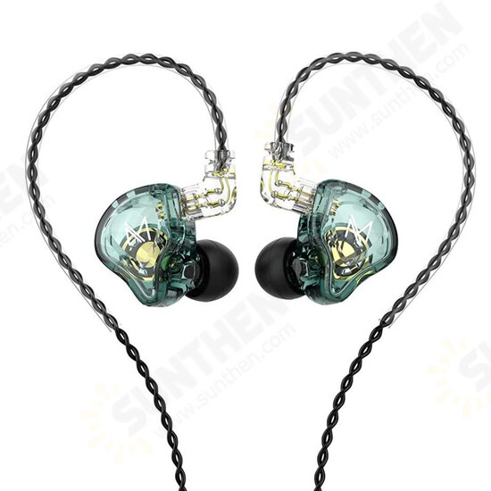 MT1 Earphone 10mm Dual Magnetic Driver HiFi Sport DJ Monitor Headphone in Ear Monitor Noise Cancelling Headset with Mic