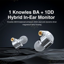 TA1 Knowles BA DD Drive In Ear Earphone HIFI Earphone Metal Earphone Earbud With MMCX Silver-plated Cable M10 V90 VX BA5 ST1 TA1 Knowles BA DD Drive In Ear Earphone HIFI Earphone Metal Earphone Earbud With MMCX Silver-plated Cable M10 V90 VX BA5 ST1