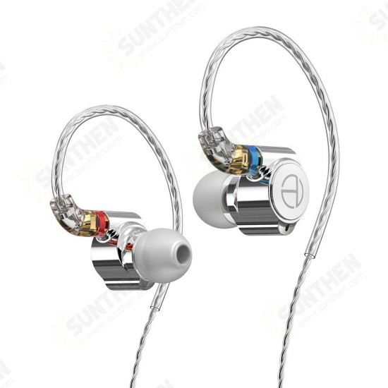 TA1 Knowles BA DD Drive In Ear Earphone HIFI Earphone Metal Earphone Earbud With MMCX Silver-plated Cable M10 V90 VX BA5 ST1