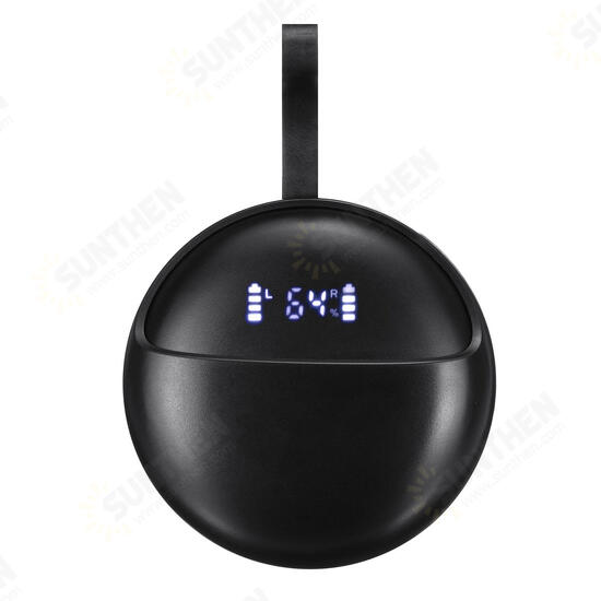 TWS Digital Display bluetooth 5.0 In-ear Earphone Headphone Sport Wireless Stereo Waterproof Earbuds with Spin Charging Box