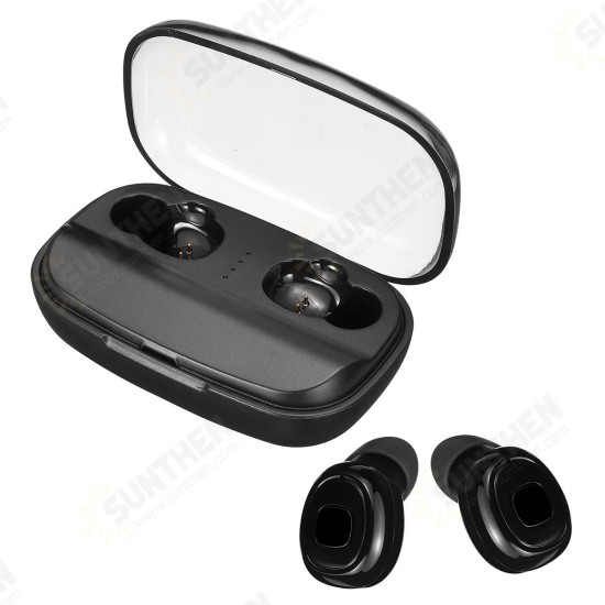 TWS Sports Dual bluetooth V5.0 Earphone Hifi Wireless Headphone With Mic 3000mAh Charging Case